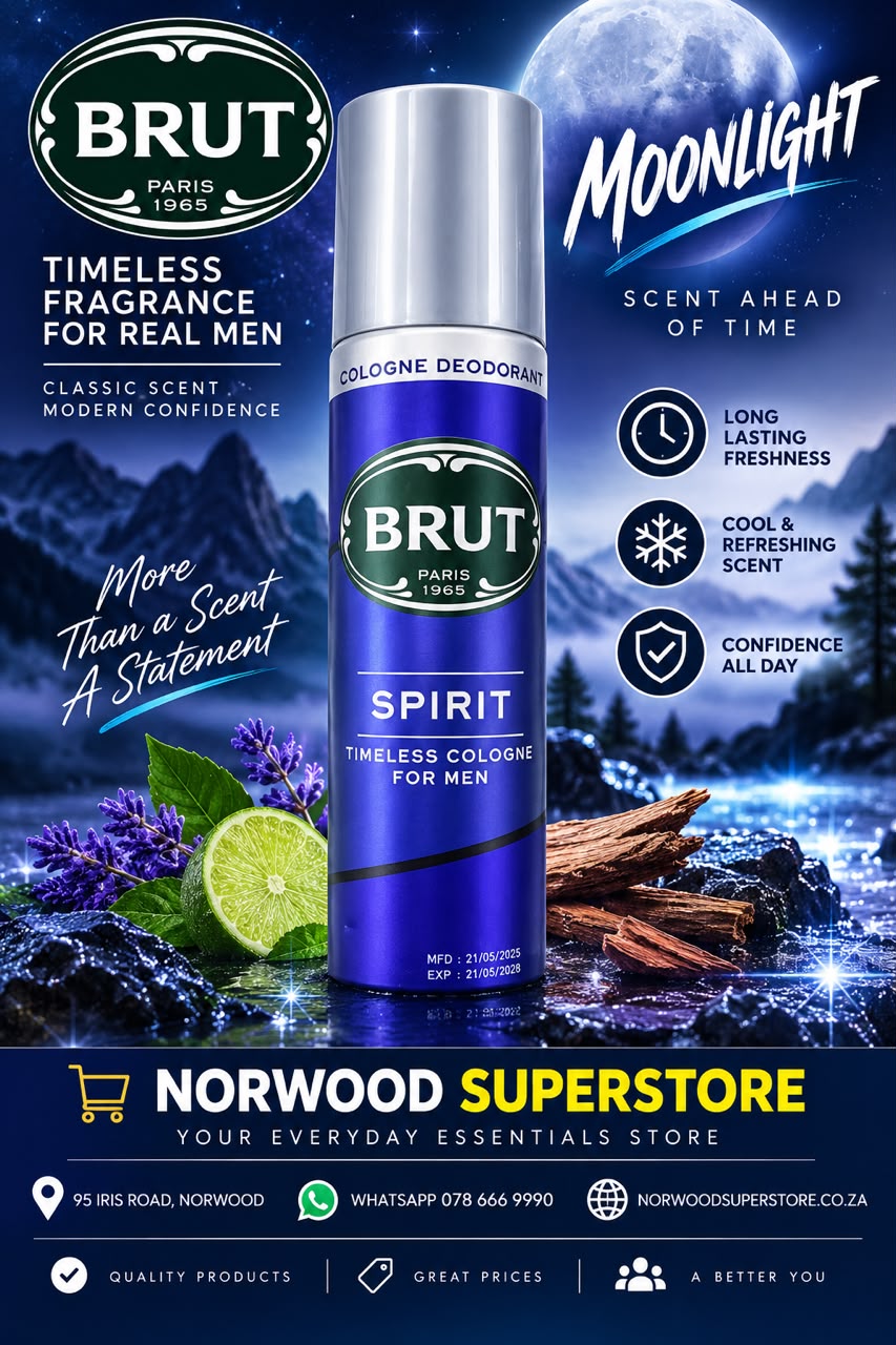 BRUT SPIRIT DEODORANT 120ML